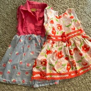 Bundle of matching dresses 18mos